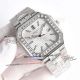 super clone Patek Philippe Cubitus 5821 iced out diamond bezel blue dial watch (16)_th.jpg